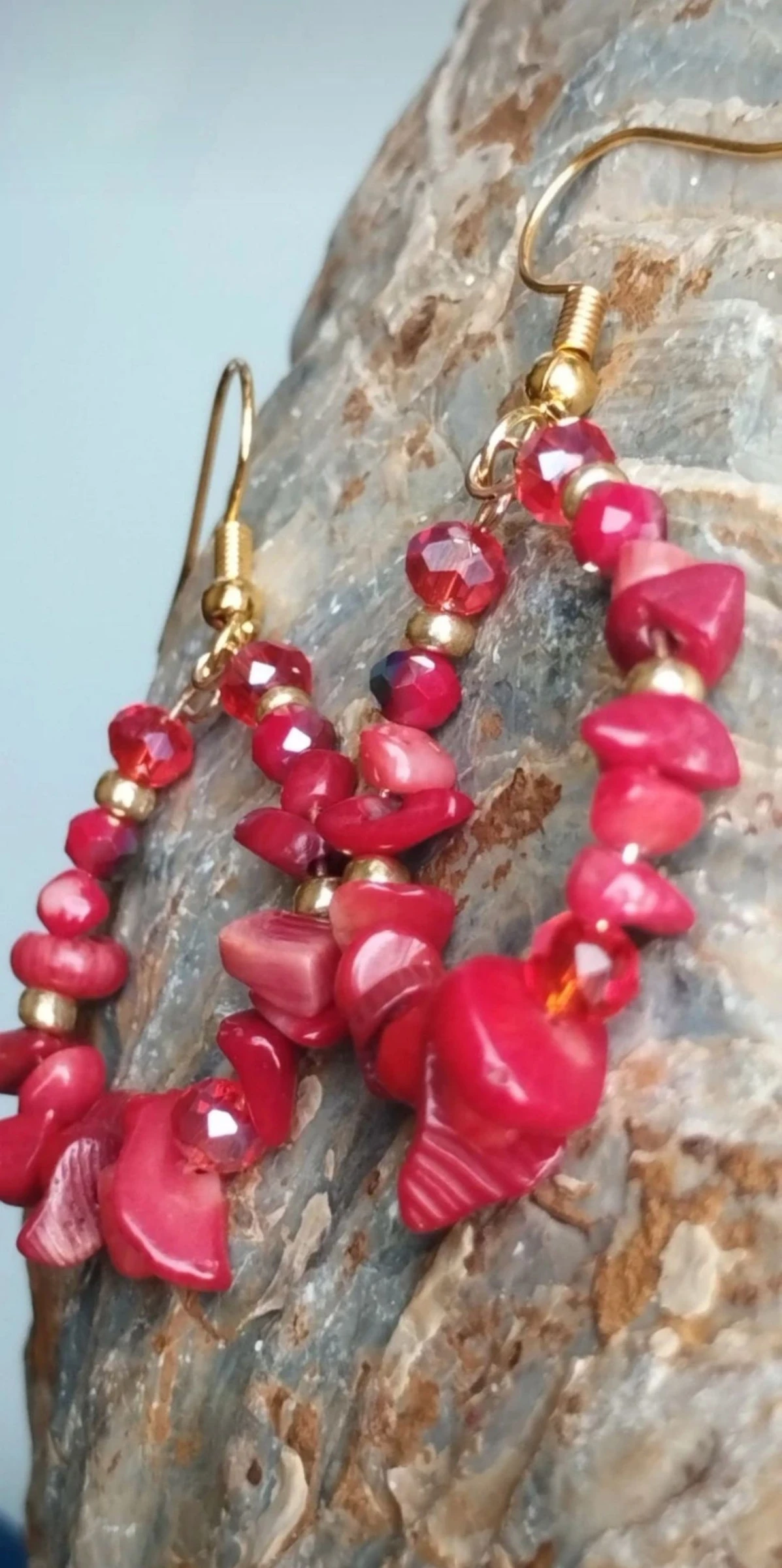 1 x 10€🌟  2 x 16€🌟 ❤️‍🔥🎁🧸🫴🏼Magnifiques Boucles d'Oreilles Artisanales en Minéraux Naturels🫴🏼🧸🎁❤️‍​ – photo 15